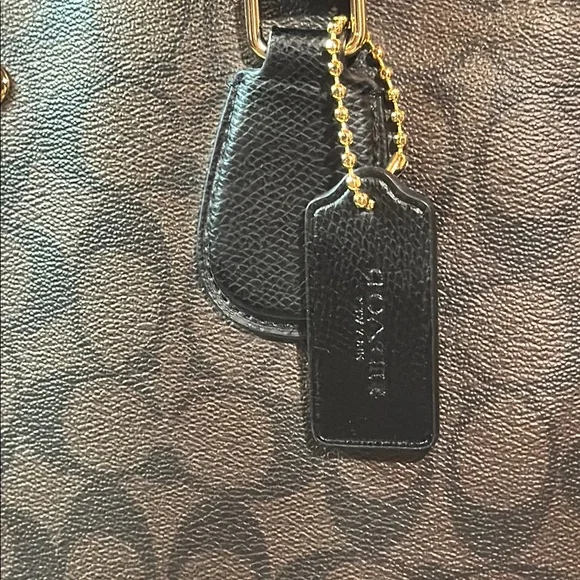 Coach Diaper Bag F35414 Signature Canvas Tote Brown Black Gold Hardware - Picture 5 of 16